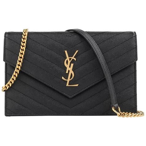 small wallet on chain ysl|saint laurent monogram chain wallet.